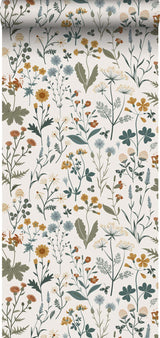York Fiore Blue Wildflowers Wallpaper