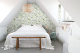 York Fiore Green Wildflowers Wallpaper
