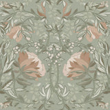 York Ester Sage Nouveau Blooms Wallpaper