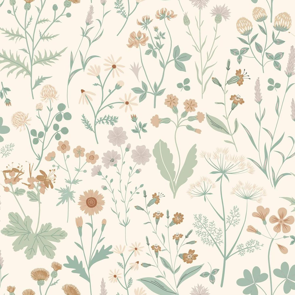 York Letitia Cream Summer Meadows Wallpaper