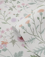 York Letitia Purple Summer Meadows Wallpaper