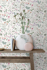 York Letitia Purple Summer Meadows Wallpaper