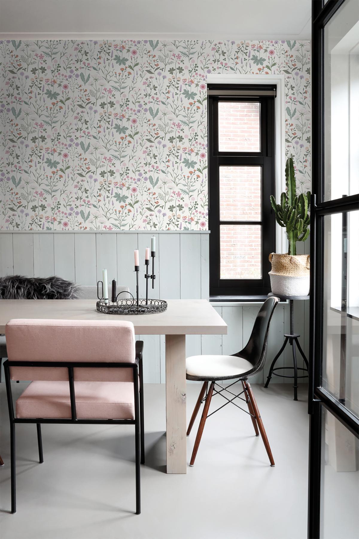 York Letitia Purple Summer Meadows Wallpaper