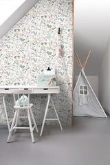 York Letitia Purple Summer Meadows Wallpaper