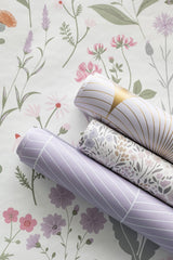 York Letitia Purple Summer Meadows Wallpaper
