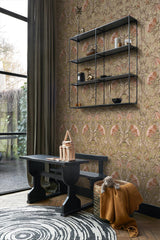 York Ester Gold Nouveau Blooms Wallpaper