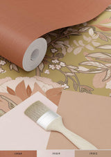York Ester Gold Nouveau Blooms Wallpaper