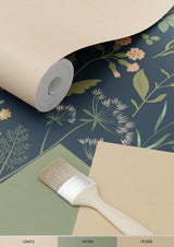 York Letitia Indigo Summer Meadows Wallpaper