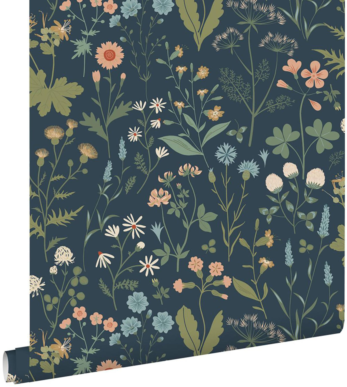 York Letitia Indigo Summer Meadows Wallpaper