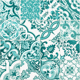York Cohen Turquoise Tile Wallpaper