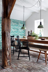 York Cohen Turquoise Tile Wallpaper