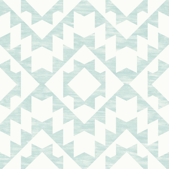 York Fantine Mint Geometric Wallpaper