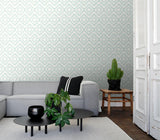 York Fantine Mint Geometric Wallpaper