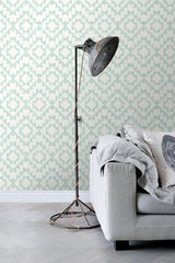 York Fantine Mint Geometric Wallpaper