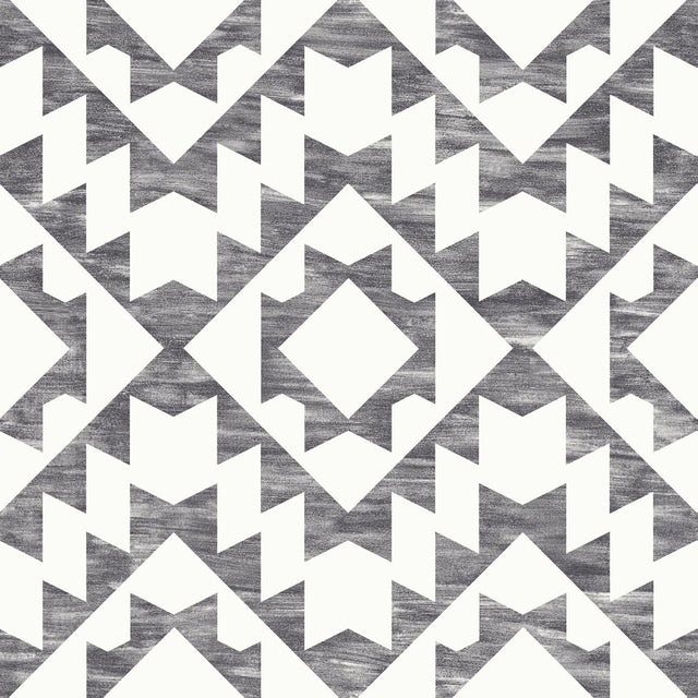 York Fantine Black Geometric Wallpaper