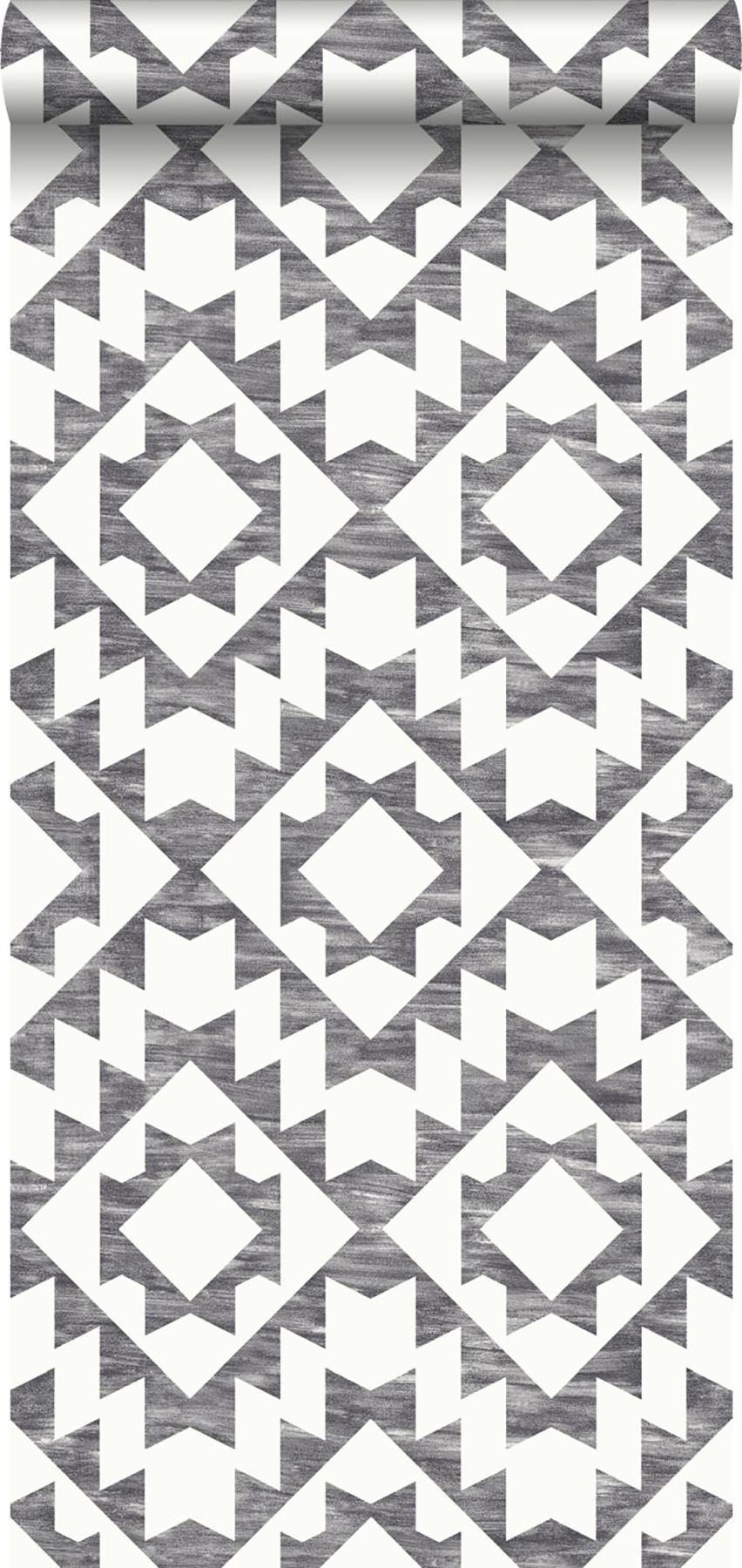York Fantine Black Geometric Wallpaper