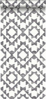 York Fantine Black Geometric Wallpaper