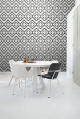 York Fantine Black Geometric Wallpaper