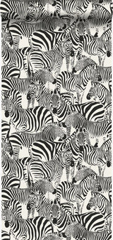 York Jemima Black Zebra Wallpaper