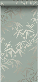 York Guadua Green Bamboo Leaves Wallpaper