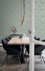 York Guadua Green Bamboo Leaves Wallpaper
