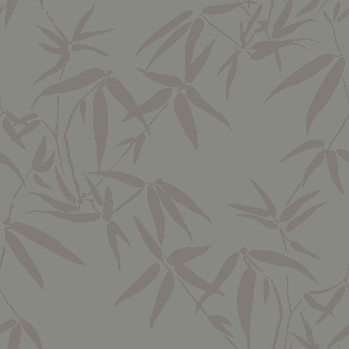 York Guadua Grey Bamboo Leaves Wallpaper