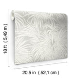 York Neutral Cassava Palm Peel & Stick Wallpaper