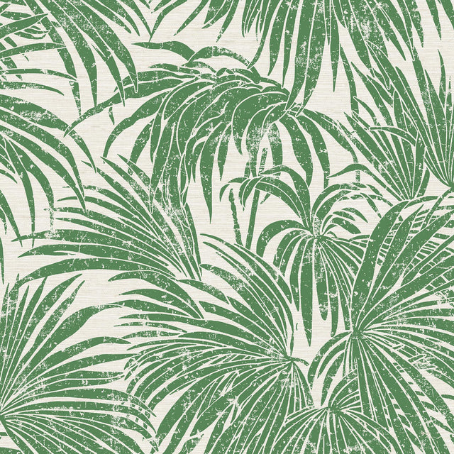 York Green Cassava Palm Peel & Stick Wallpaper