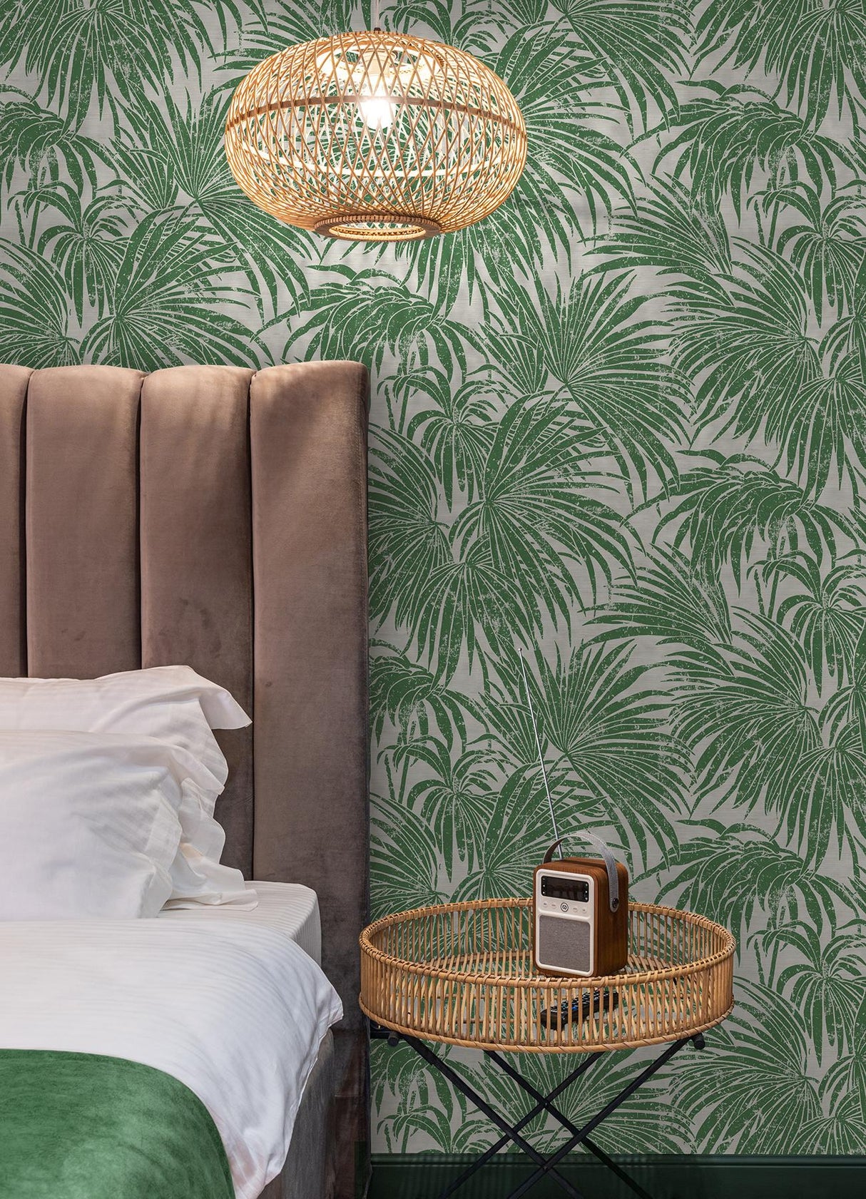 York Green Cassava Palm Peel & Stick Wallpaper