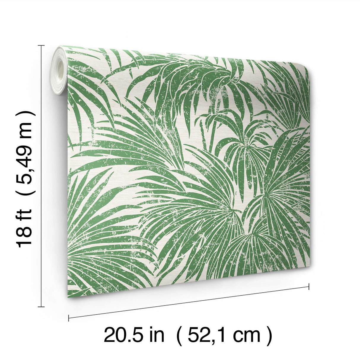 York Green Cassava Palm Peel & Stick Wallpaper