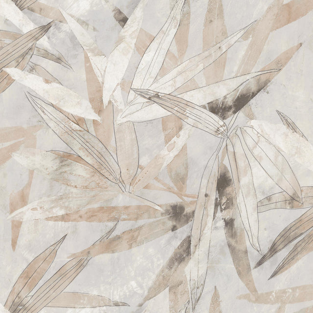 York Neutral Bali Bamboo Peel & Stick Wallpaper
