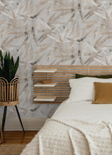 York Neutral Bali Bamboo Peel & Stick Wallpaper