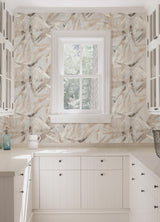 York Neutral Bali Bamboo Peel & Stick Wallpaper