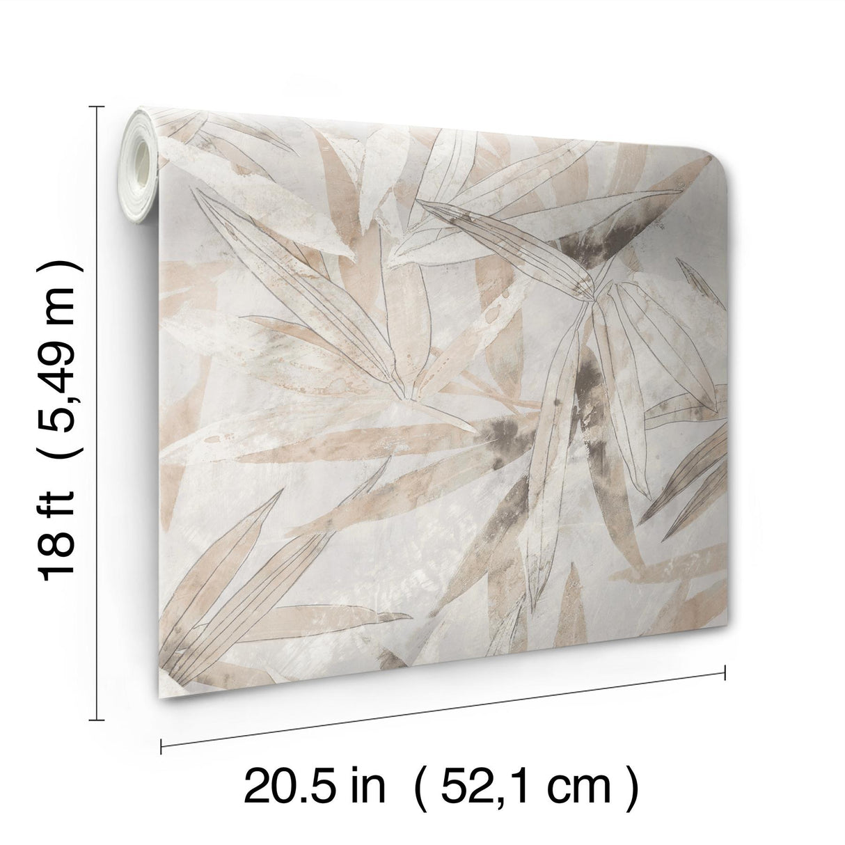 York Neutral Bali Bamboo Peel & Stick Wallpaper