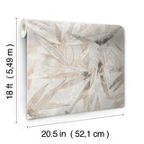 York Neutral Bali Bamboo Peel & Stick Wallpaper