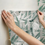 York Jade Bali Bamboo Peel & Stick Wallpaper