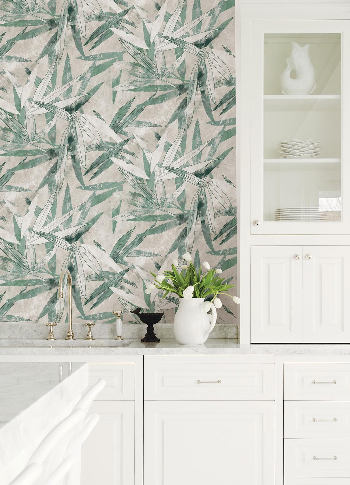 York Jade Bali Bamboo Peel & Stick Wallpaper