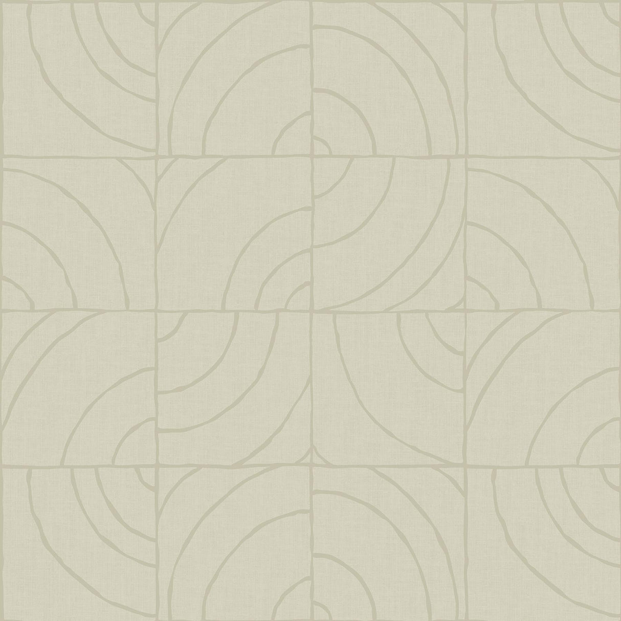 York Taupe Batik Blok Peel & Stick Wallpaper
