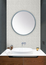 York Grey Batik Blok Peel & Stick Wallpaper