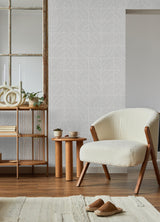 York Grey Batik Blok Peel & Stick Wallpaper