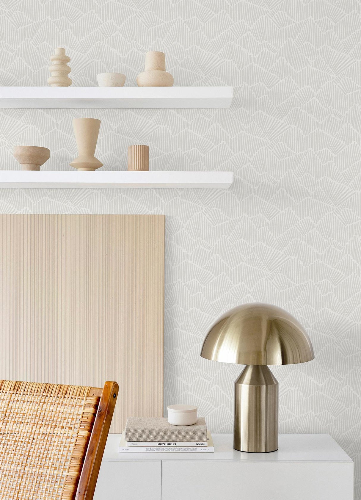 York Grey Ridge & Valley Peel & Stick Wallpaper