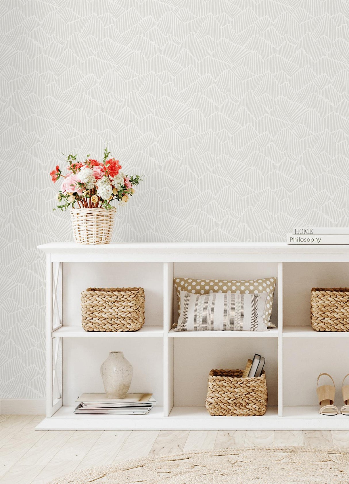 York Grey Ridge & Valley Peel & Stick Wallpaper