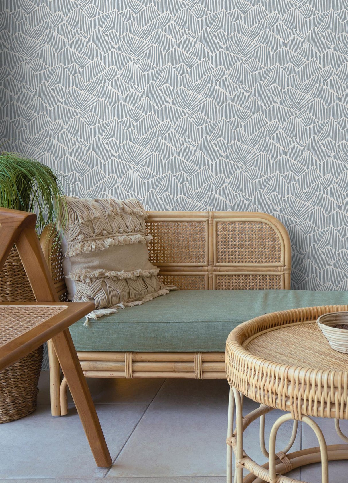 York Periwinkle Ridge & Valley Peel & Stick Wallpaper