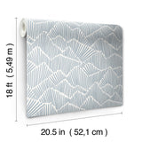 York Periwinkle Ridge & Valley Peel & Stick Wallpaper