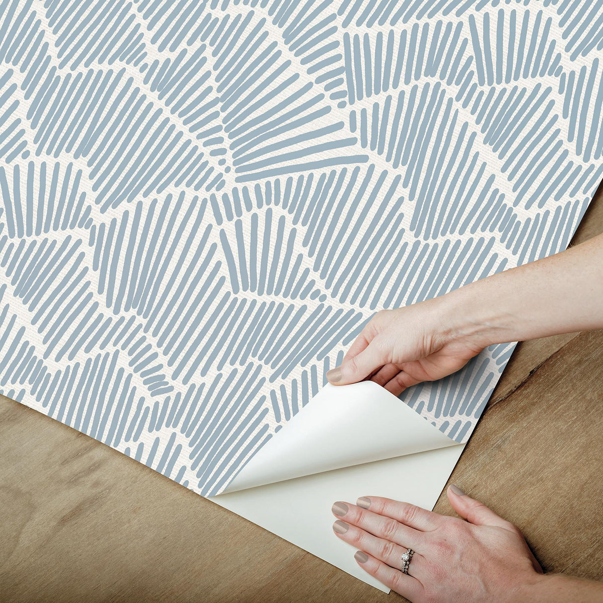 York Periwinkle Ridge & Valley Peel & Stick Wallpaper