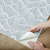 York Periwinkle Ridge & Valley Peel & Stick Wallpaper