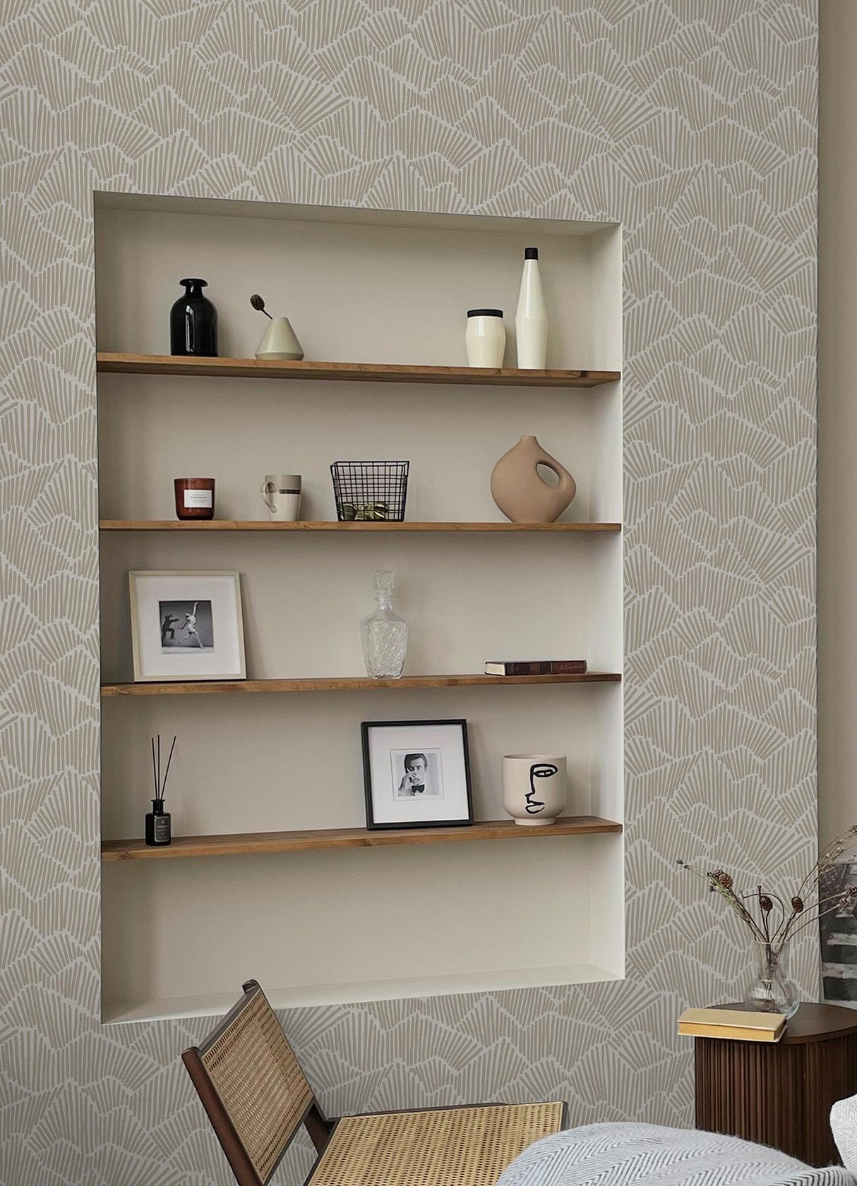 York Beige Ridge & Valley Peel & Stick Wallpaper