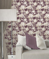 York Purple Flamingo Wallpaper