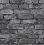 York Davis Charcoal Rustic Brick Wallpaper