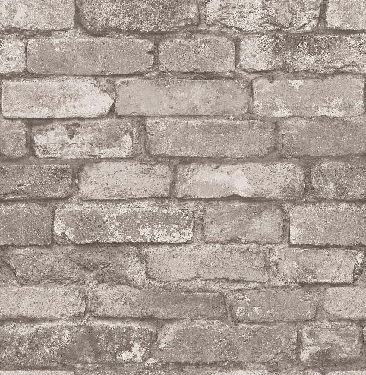 York Davis Light Grey Rustic Brick Wallpaper